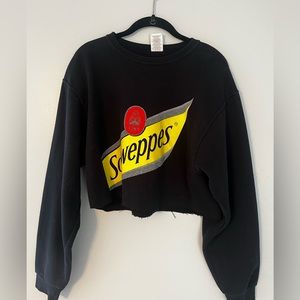 Schweppes cropped crewneck